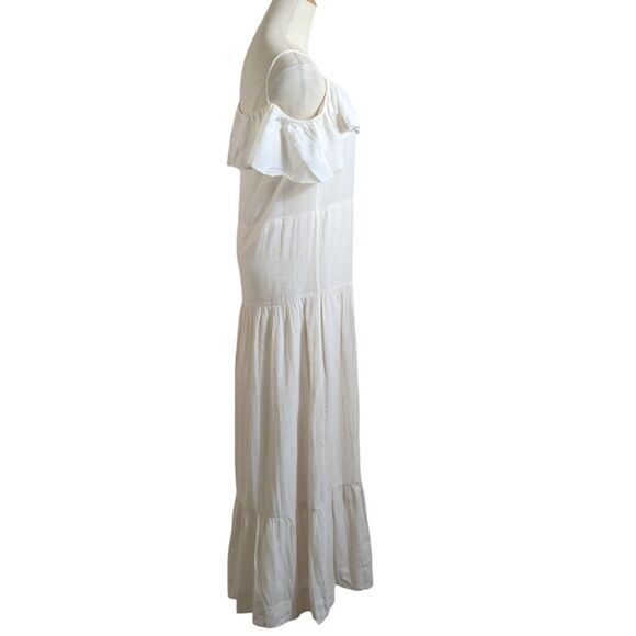 IRO White Ruffle Colorblock Maxi Dress - Picture 5 of 5
